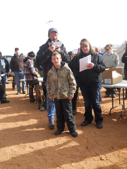 Photo of 4th place finisher of the Youth Division for the largest Burbot during the 2013 Burbot Bash.